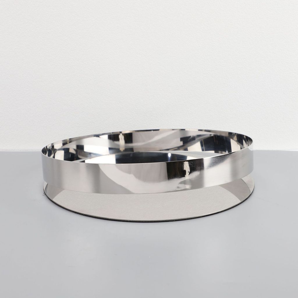 G53M Modern minimalist titanium black round open tray, decorative piece for model homes, living room coffee table, and h