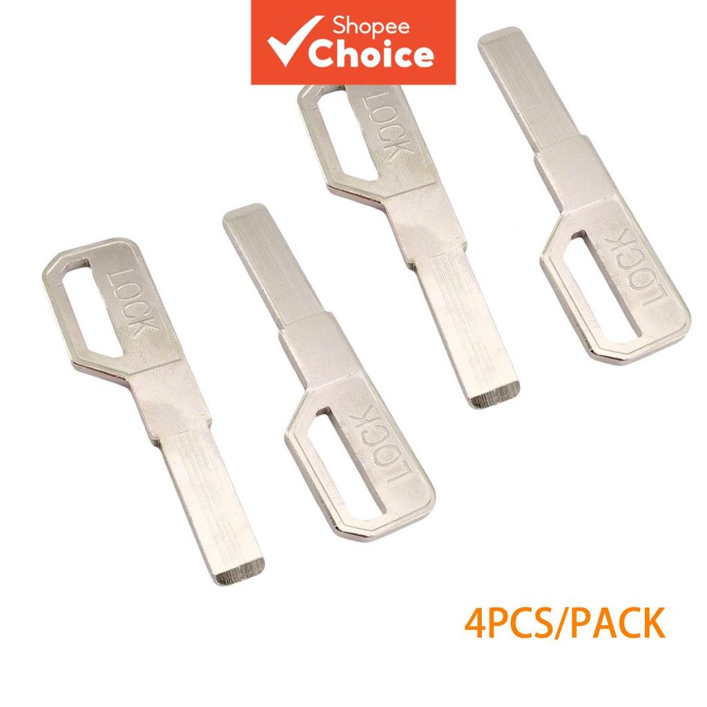 Segurança Essencial Peças De 4 Chaves Multi-Track Em Branco Para Arma De Bloqueio De Impressão Digital Lâmina Plana Grau