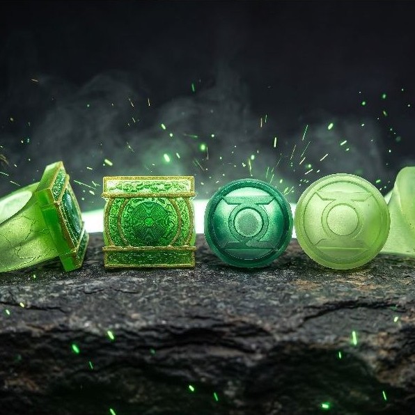 Anel Lanterna Verde-1 unidade-Lanterns-Green Lantern-fantasia-cosplay-HQ-resina 3D