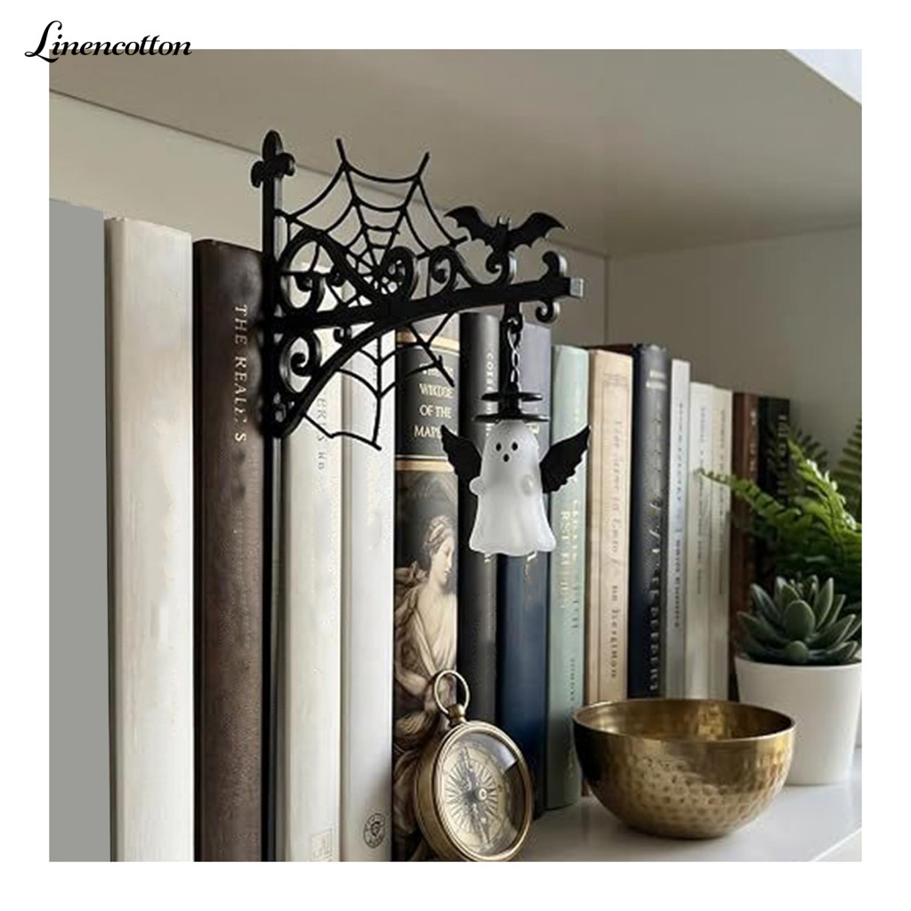 Unique Halloween Gifts Pumpkin Lanterns Library Lantern Mini Decorative Bookshelf Lamp – Spooky Ghost Hat Led Nightlig