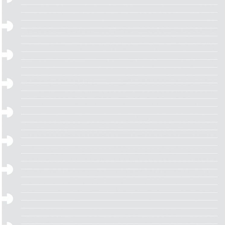 Kit 2 Refil Caderno de Discos 90g 200 Folhas Pauta Branca Grande 11 Furos 27,50x20cm Inteligente