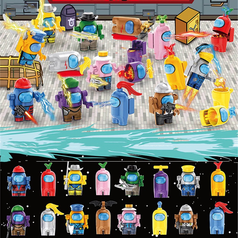 16pcs/set New Children's Toy Space Building Block Ren Zi Compatible Small Particle Building Block Toy