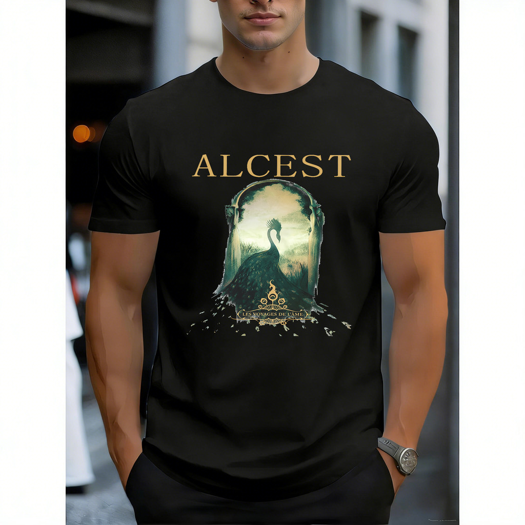 Camiseta Masculina Peacock Estampa Fantástica Sereno Elegante Arte Oculta