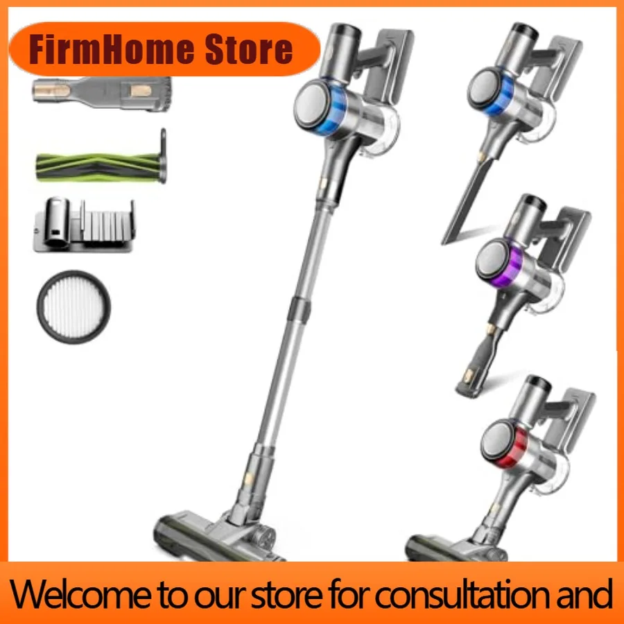 FirmHome StoreS9X Cordless Stick Vacuum Cleaner For Home 400W 50KPa Gray Up To 55 Mins Runtime Smart Induction Auto-Adjustment R