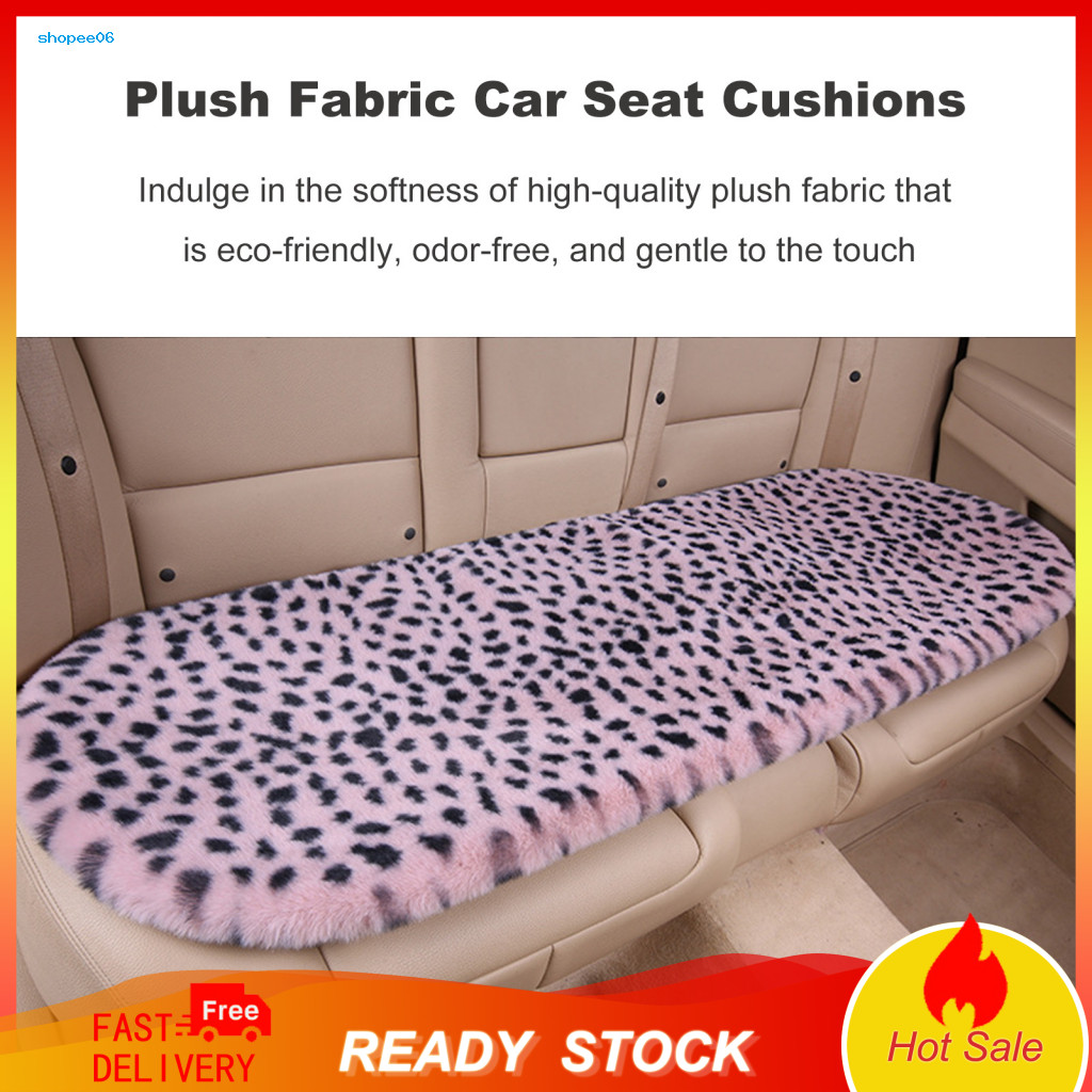 Supportive Car Seat Cushions Thick Plush Cushion Set – Non-slip Wear-resistant Soft Fluffy Winter Warm Protector Pad f