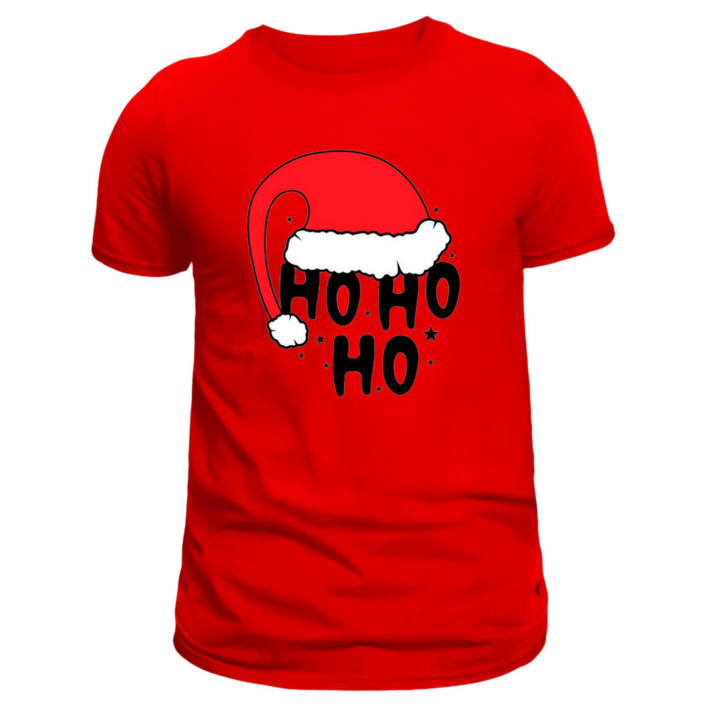 Camiseta Camisa unissex Estampa Natal 100% Algodão Premium hohoho P adulto ao G3 plus size envio 24 hr Postagem Imediata