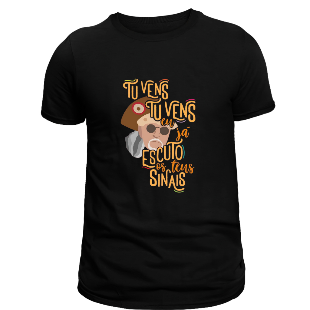 Camisa, Camiseta, Refroes de Música, Tu Vens, Eu Ja Escuto Teus Sinais, Envio em Até 24 Hrs, 100% Algodão