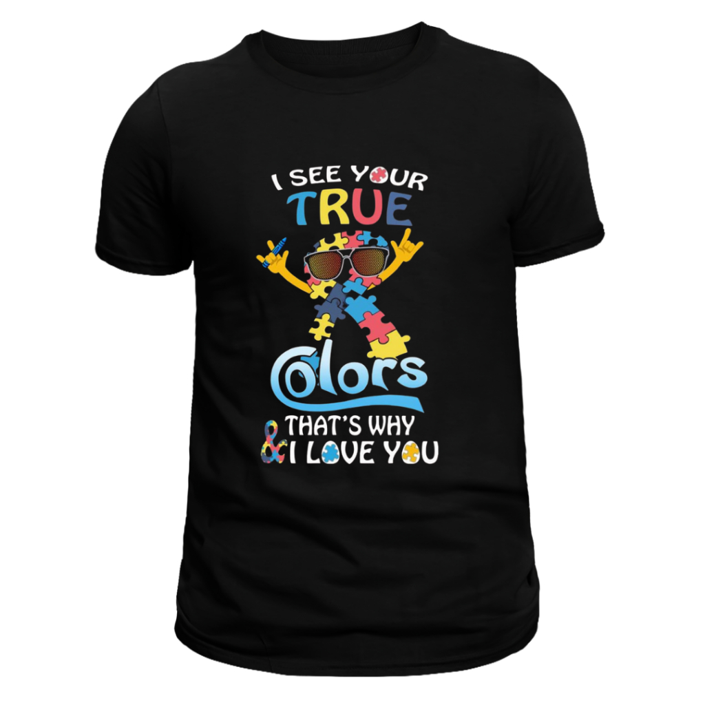 Linda Camisa, Camiseta True Colors, Autismo, TES, EM 100% Algodão, Envio em Ate 24 Hrs