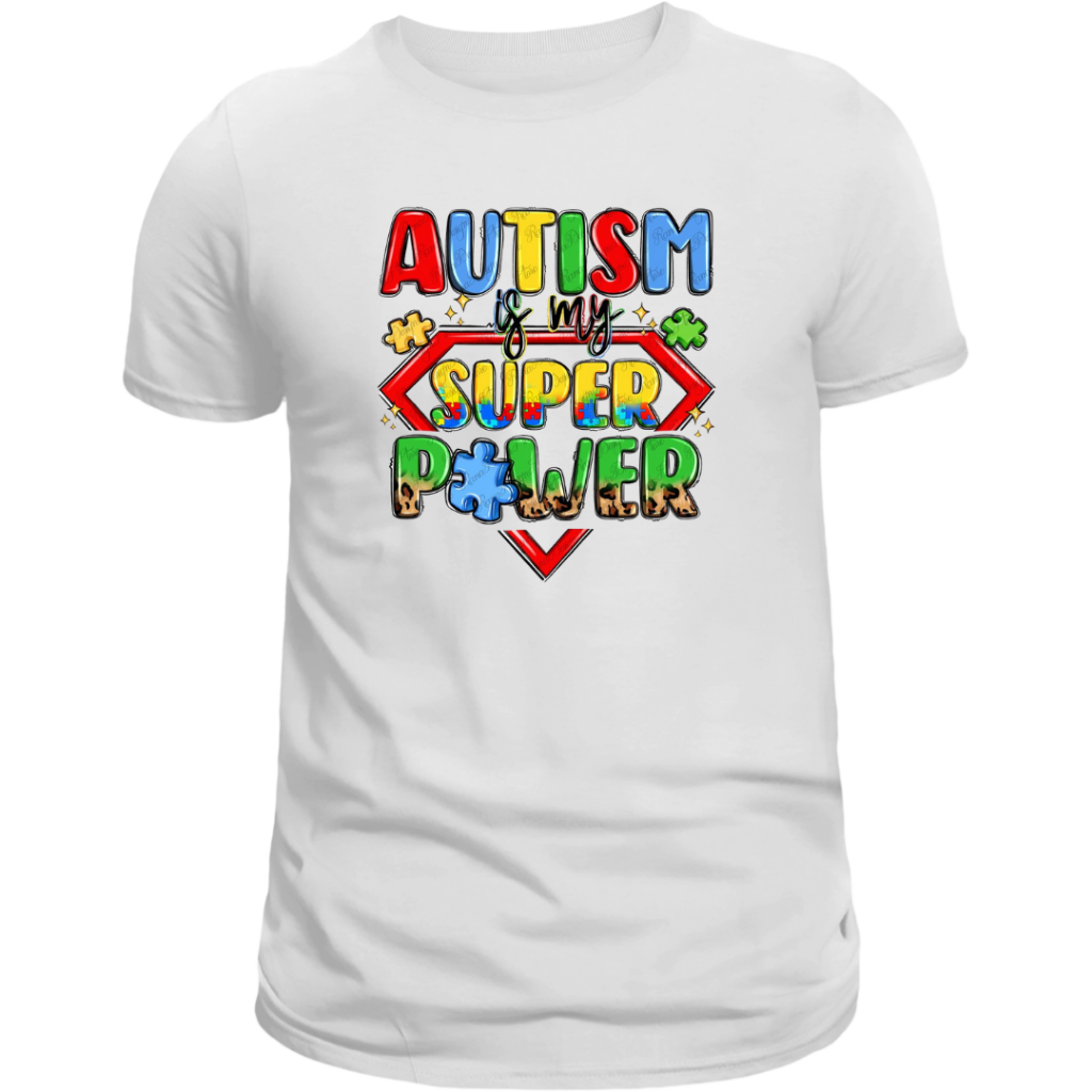 Linda Camisa, Camiseta , Autismo My Super Power, TEA, EM 100% Algodão, Envio em Ate 24 Hrs