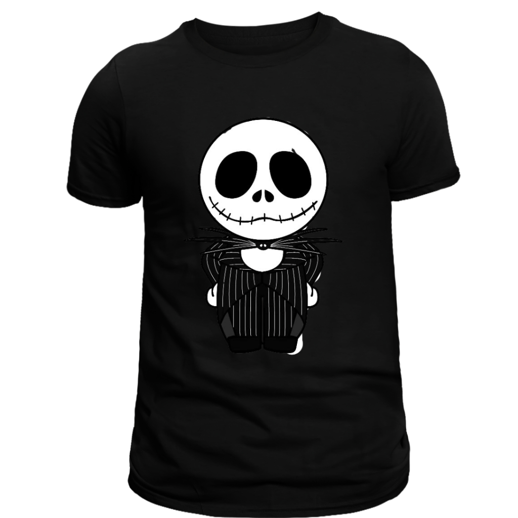 Linda Camiseta, Estranho Mundo de Jack, Skelleton,100% Algodão, Envio em 24 Hrs.