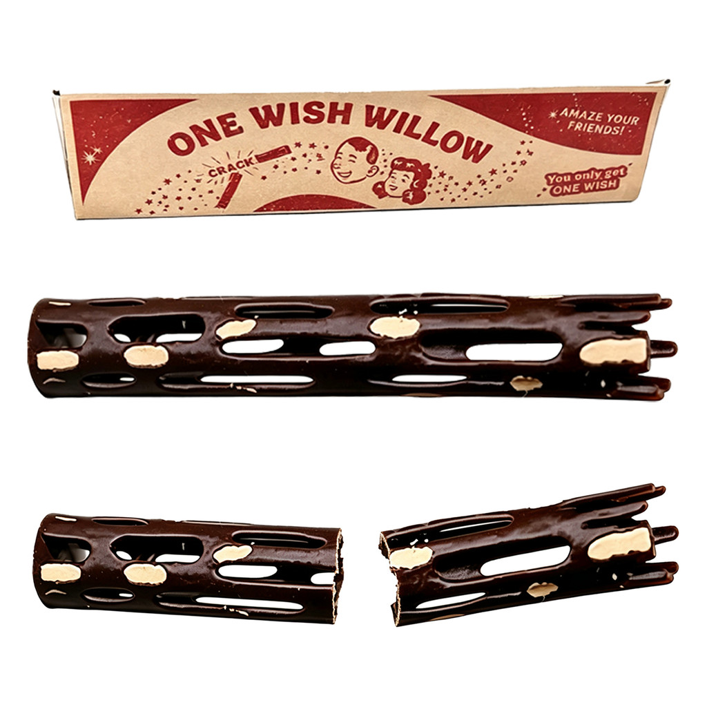 [SKI] Bastão De Salgueiro One Wish Com Caixa , Pressão Impresso Em 3D Wishing Willow-Making , Charme Mágico Da Sorte Que