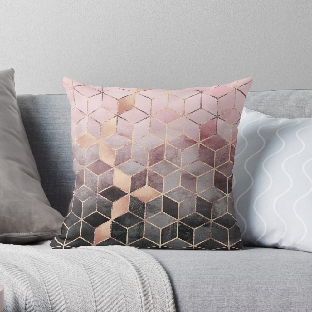 Capa de almofada  decorativa geometrica geometric pattern decoração sala elegante M04