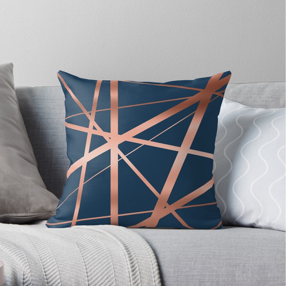 Capa de almofada  decorativa geometrica geometric pattern decoração sala elegante M45