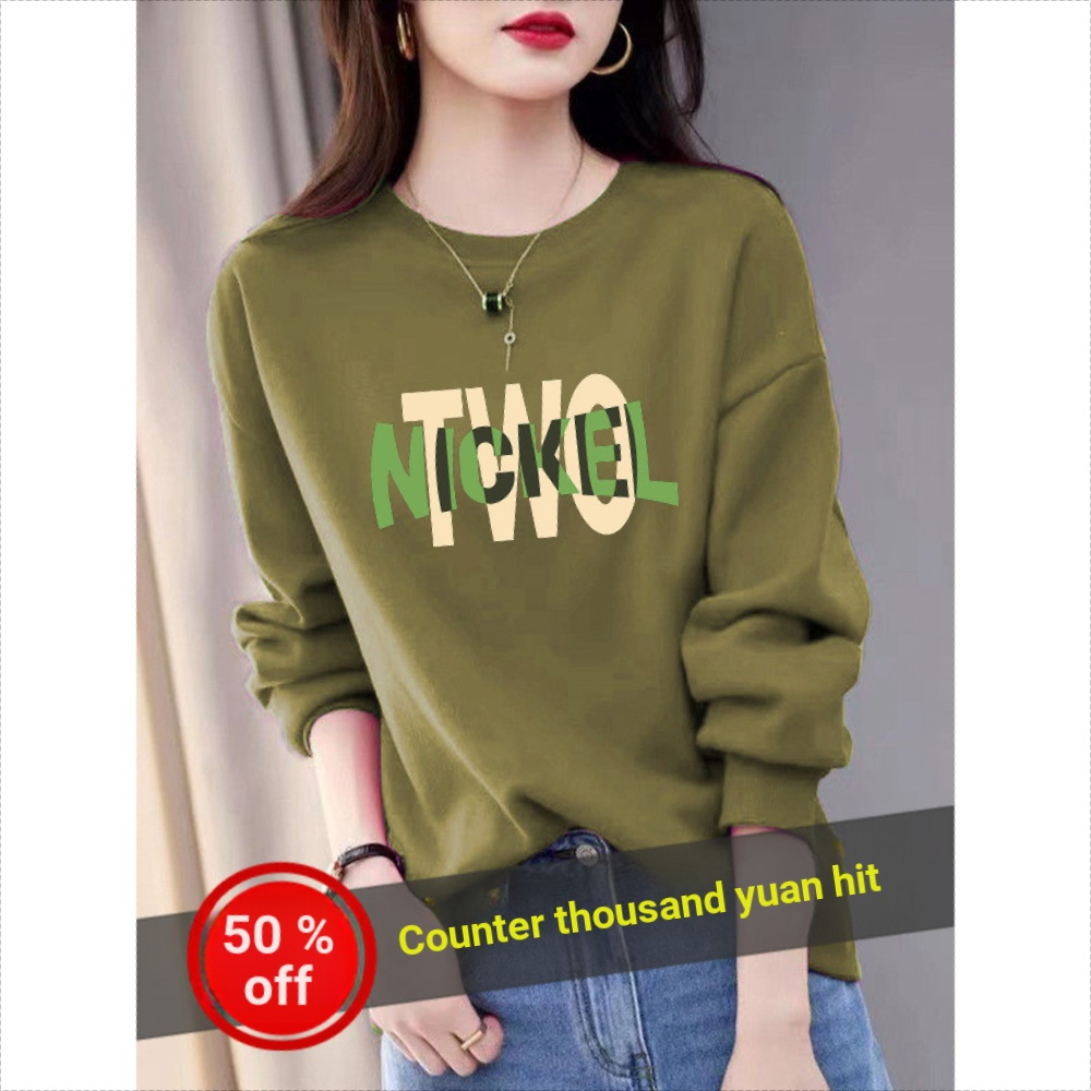 Moletom solto feminino pequeno masculino outono inverno 2025 novo estilo de venda quente roupas femininas Design sentime
