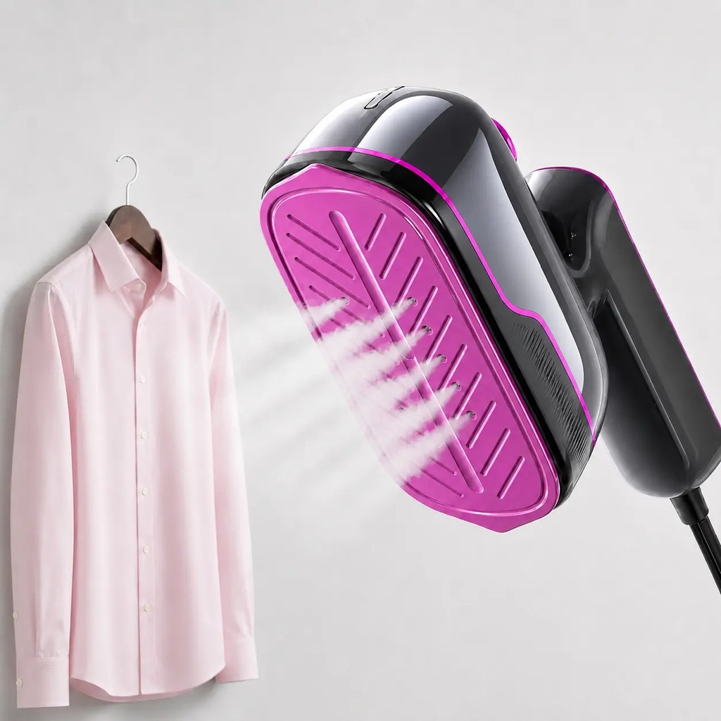 GREENYEE 2-in-1 Smart Garment Steamer & Iron for Clothes, No-Leak Handheld Travel Steamer with 6 Fabric Modes, LED Displ