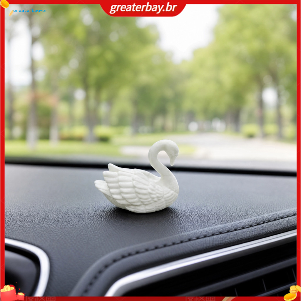 Modern Minimalist 3d Printed White Swan Figurine – Elegant Tabletop Ornament for Room Office Desk Shelf Decor Stylish