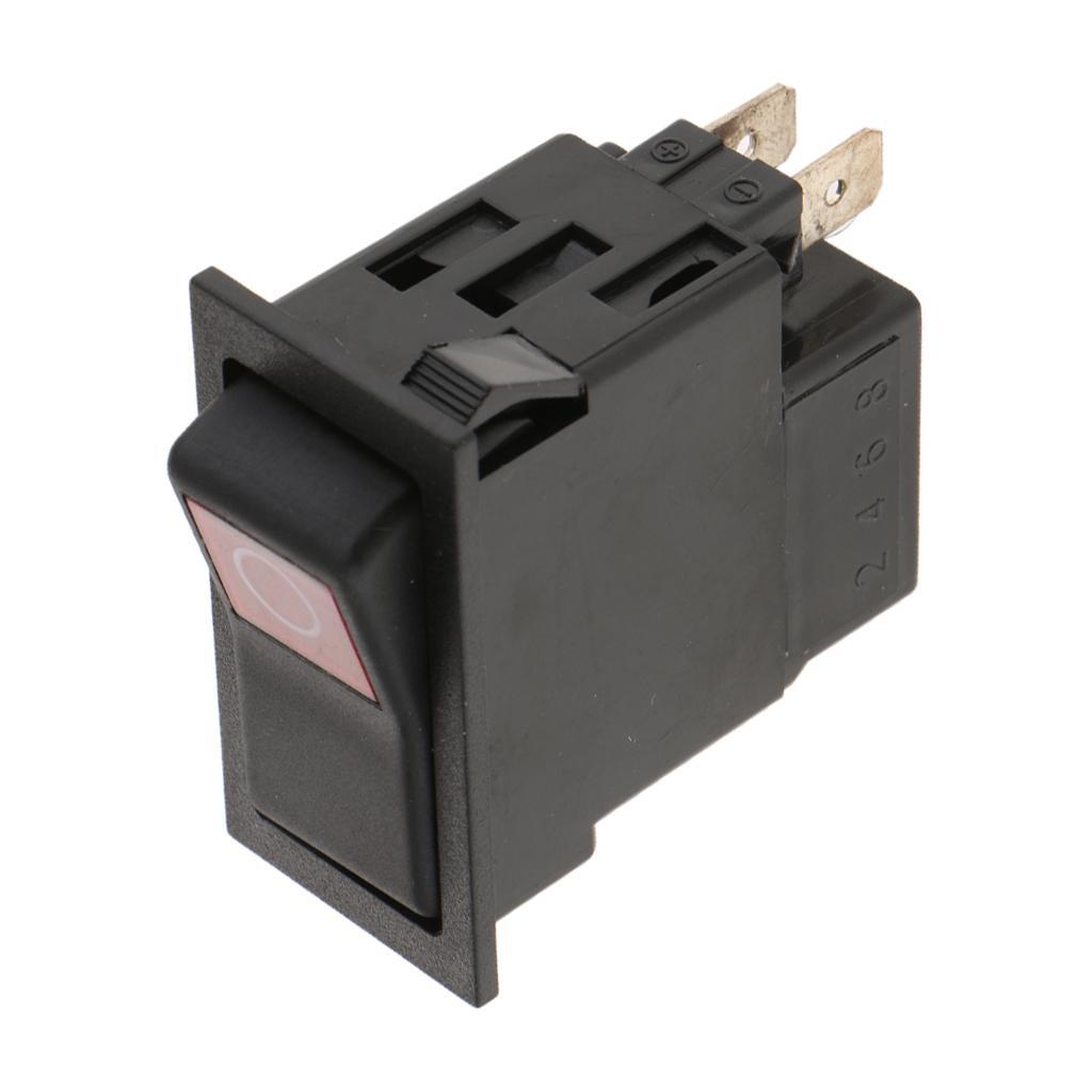 [hellery] Auto Car Truck Boat Round Rocker 2 Pinos ON/OFF Alternar SPST Switch Preto
