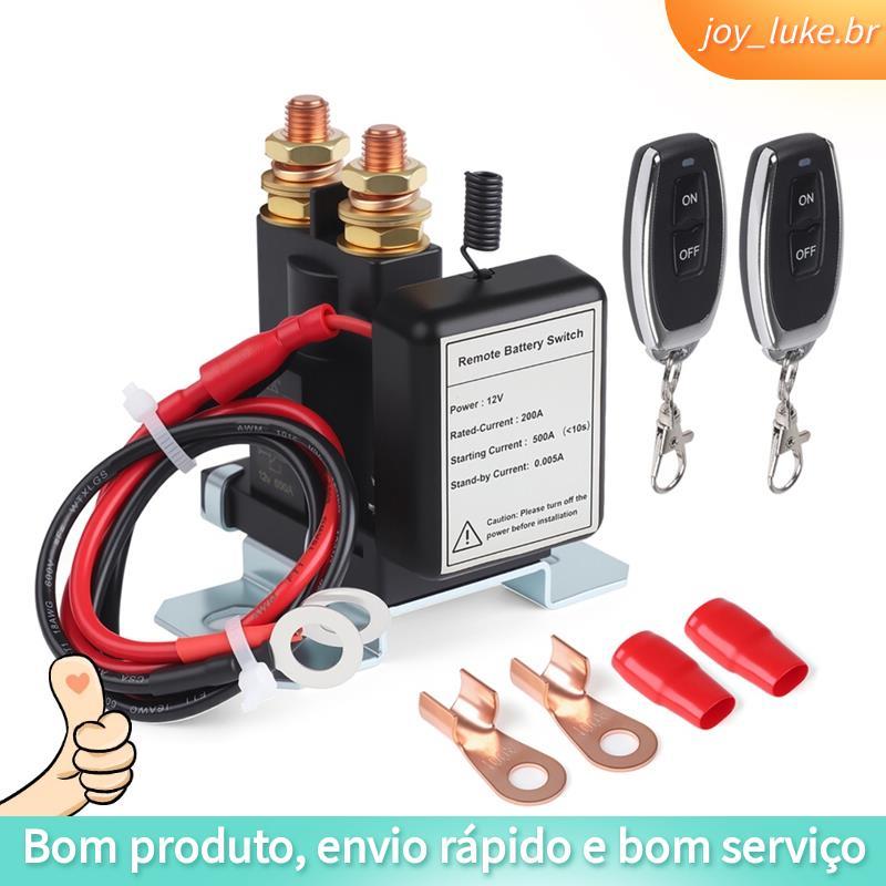 joyluke 12V DC 100A RV Truck Off-Road Disconnect Switch Kit Antirroubo Com Desconexão Remota Da Bateria Evita Drenagem