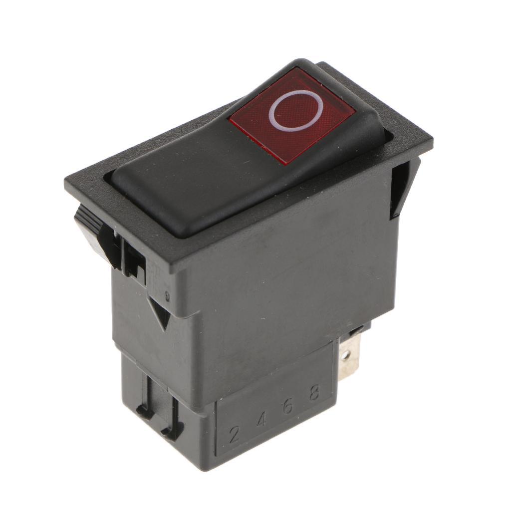 [predolo21x] Auto Car Truck Boat Round Rocker 2 Pinos ON/OFF Alternar SPST Switch Preto