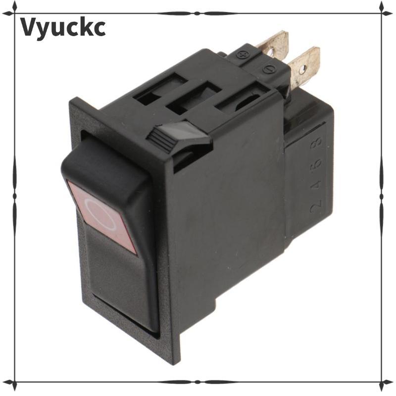 [vyuckc] Auto Car Truck Boat Round Rocker 2 Pinos ON/OFF Alternar SPST Switch Preto