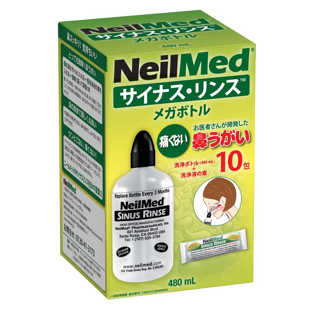 [Manufacturer's Genuine Product] NeilMed Sinus Rinse Mega Bottle 480ml- Shipping from Japan -