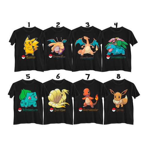 Camisa Camiseta Pokémon Pocket Monsters Escolha Seu Modelo