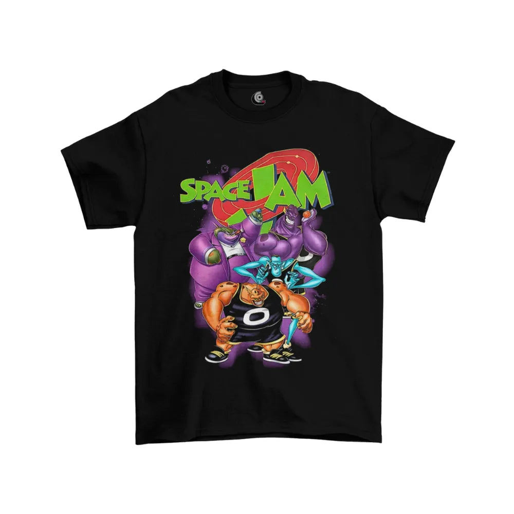 Camiseta Camisa Filmes Space Jam Malha Algodão 30.1 Estilo Nerd Geek Vintage