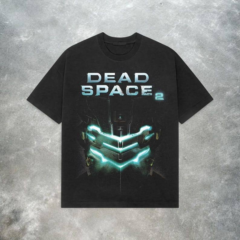 Camiseta Vintage Dead Space 2 Horror Game Y2K Estilosa Retrô Grunge Streetwear