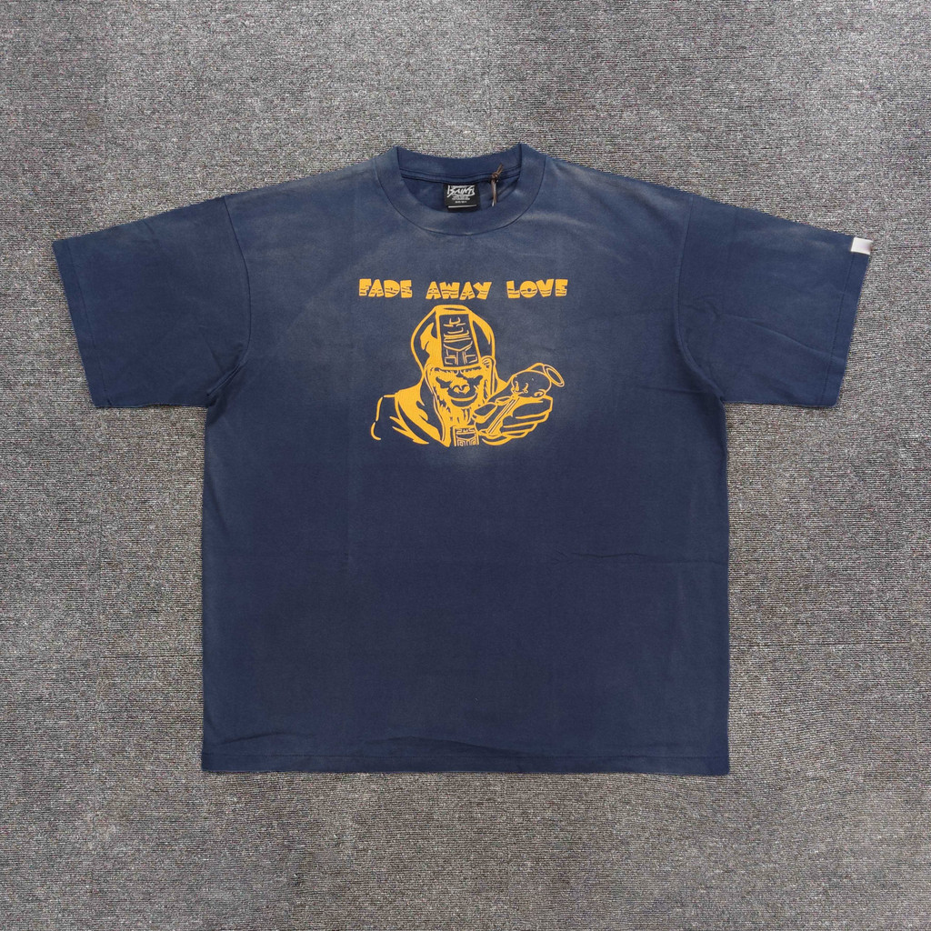 MEMBRE SAINT space ape Camiseta vintage De Manga Curta Rachada De Tartaruga Espacial