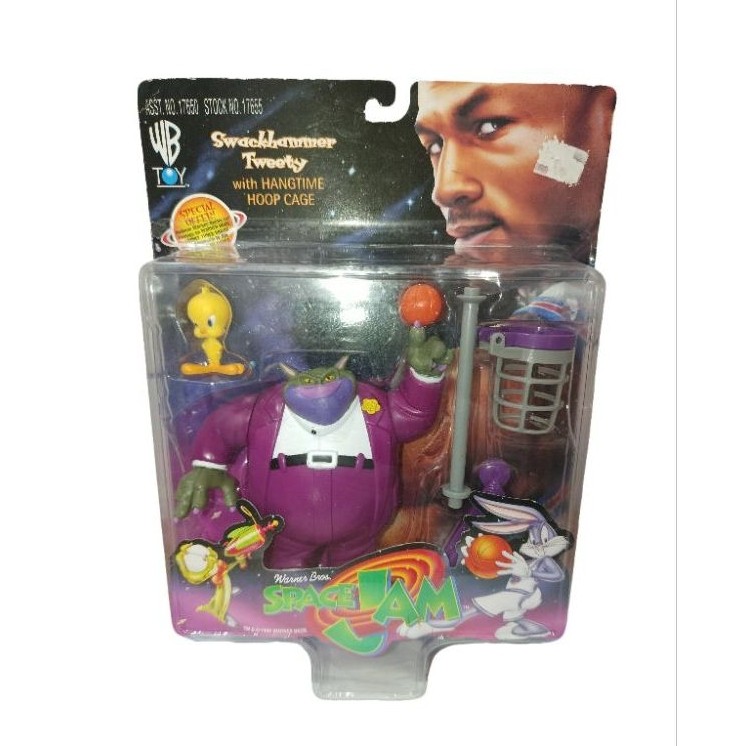 Boneco de ação Space Jam Swackhammer e Tweety Vintage 1996