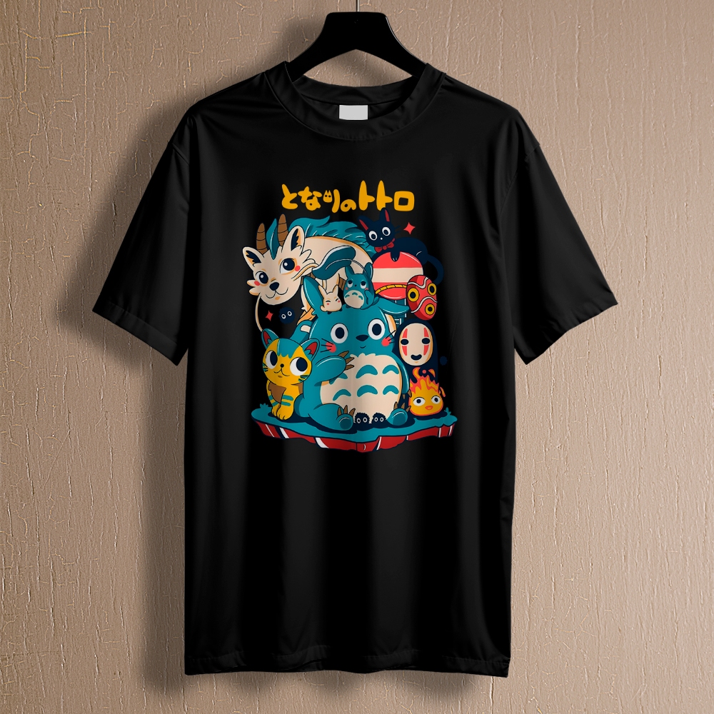 Camisa Personagens Viagem Chihi Castelo Gatos Vizinho Filme Anime REF 2646 Home Custom