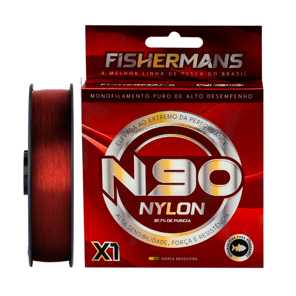 Linha de Pesca Monofilamento Fishermans N90 Nylon 97.7% de Pureza Ultra Performance - 300 Metros