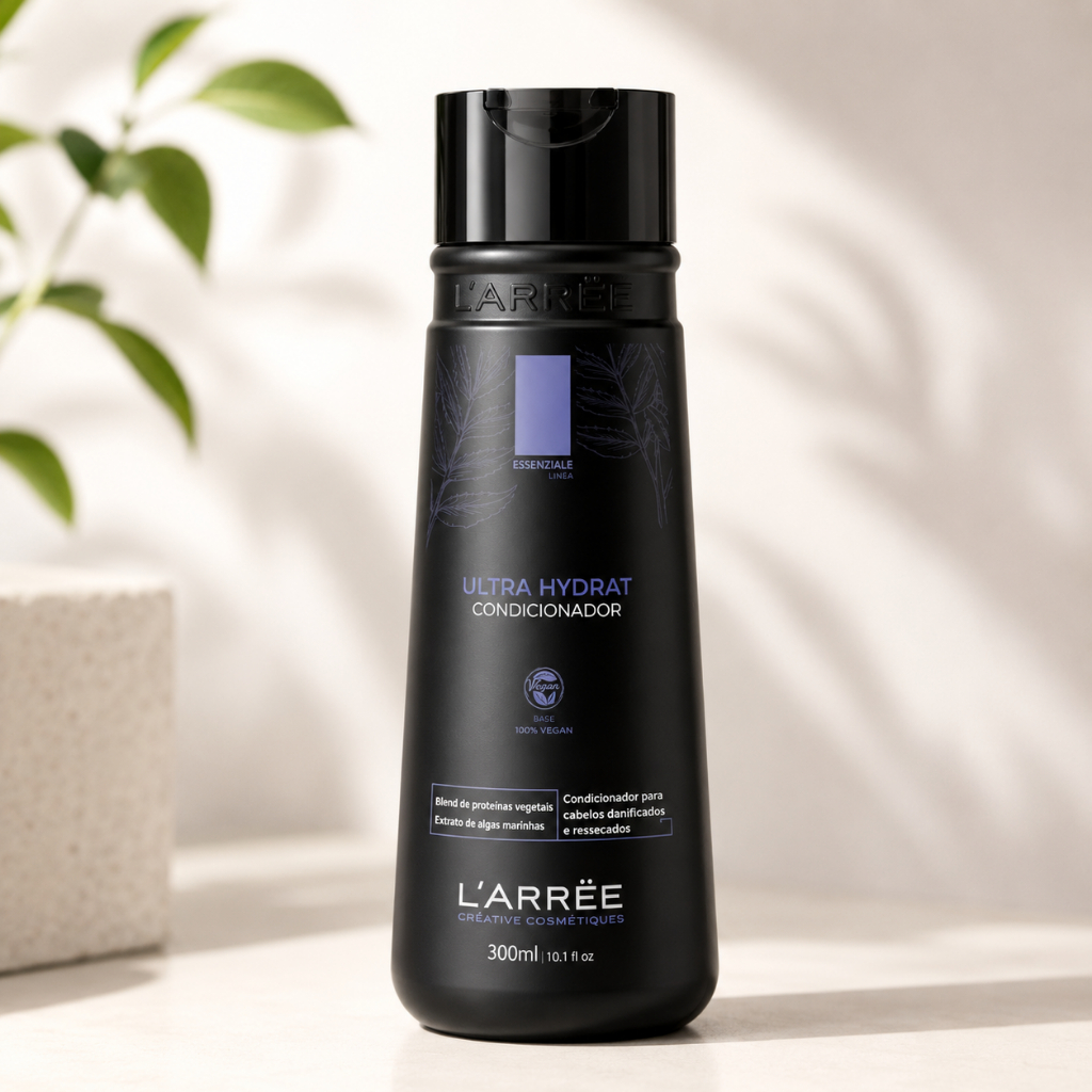 Condicionador LARREE Ultra Hydrat 300ml para Cabelos Fragilizados Reconstrução Hidratação e Fortalecimento
