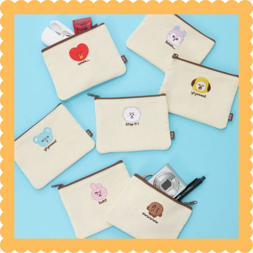 [BT21] Personagem FLAT SQUARE POUCH BTS