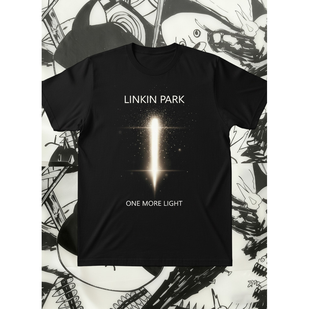 Music.Soul Camiseta Linkin Park band 《One More Light》Emocional Colecionador Única 100%