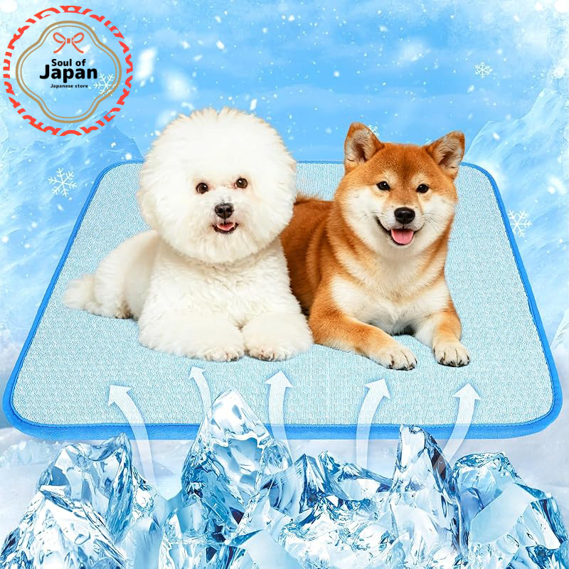 Paerduo Pet Cooling Mat 3D Ice Silk L Size 2 pcs  
(59 characters)【Direct from Japan】