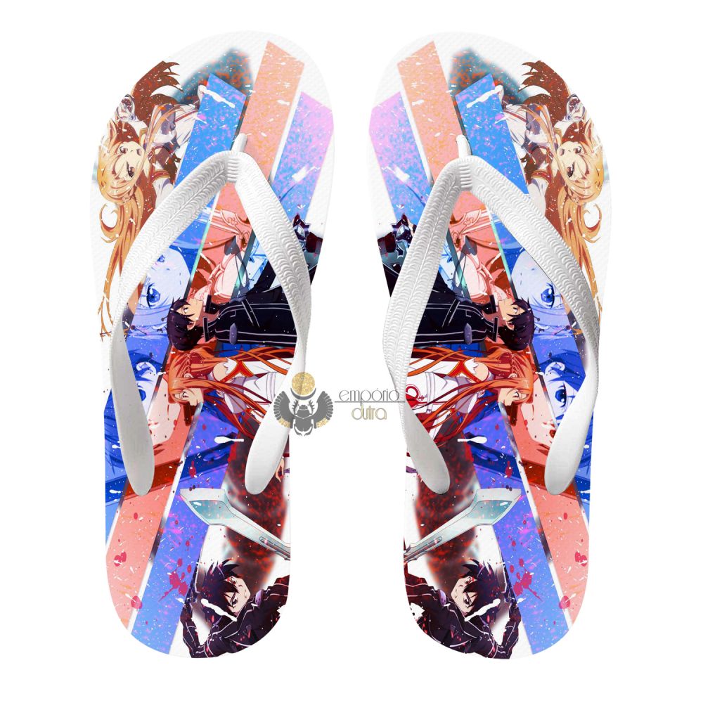 Chinelo adulto ou infantil Sword Art Online