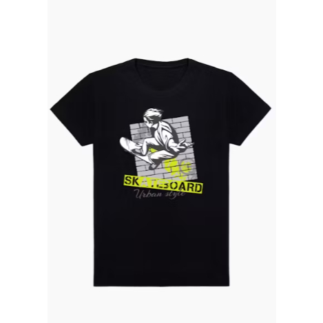 Camiseta Masculina Estampa Skate Tecido Premium 100% Algodão