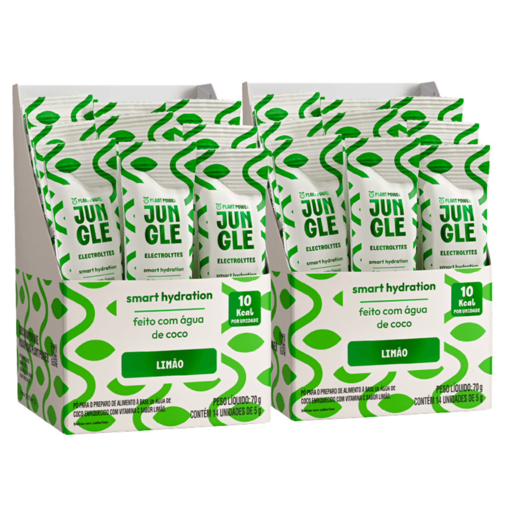 2x Jungle Eletrolytes Stick Plant Power Limão 14 unidades 5g