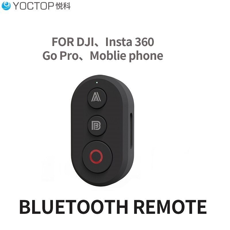 YOCTOP Bluetooth remote 30 hours of battery life For Insta 360/DJl /Go Pro/ Moblie phone Supports multiple cameras