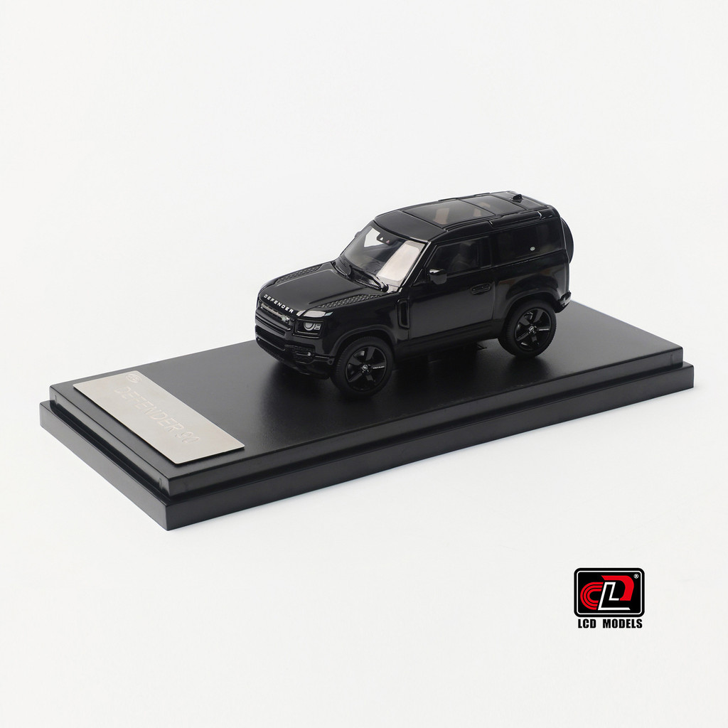 LCD 1/64 Land Rover guarda 90 liga modelo de carro simulação coleção ornamentos SUV Off-Road Jeep