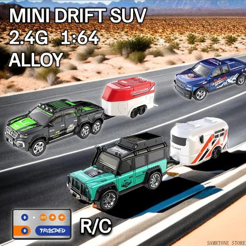 Carro RC 5 Canais 1 : 64 Mini Liga De Controle Remoto SUV Condução 1 Hora Durabilidade Veículo Off-Road Elétrico Para Cr