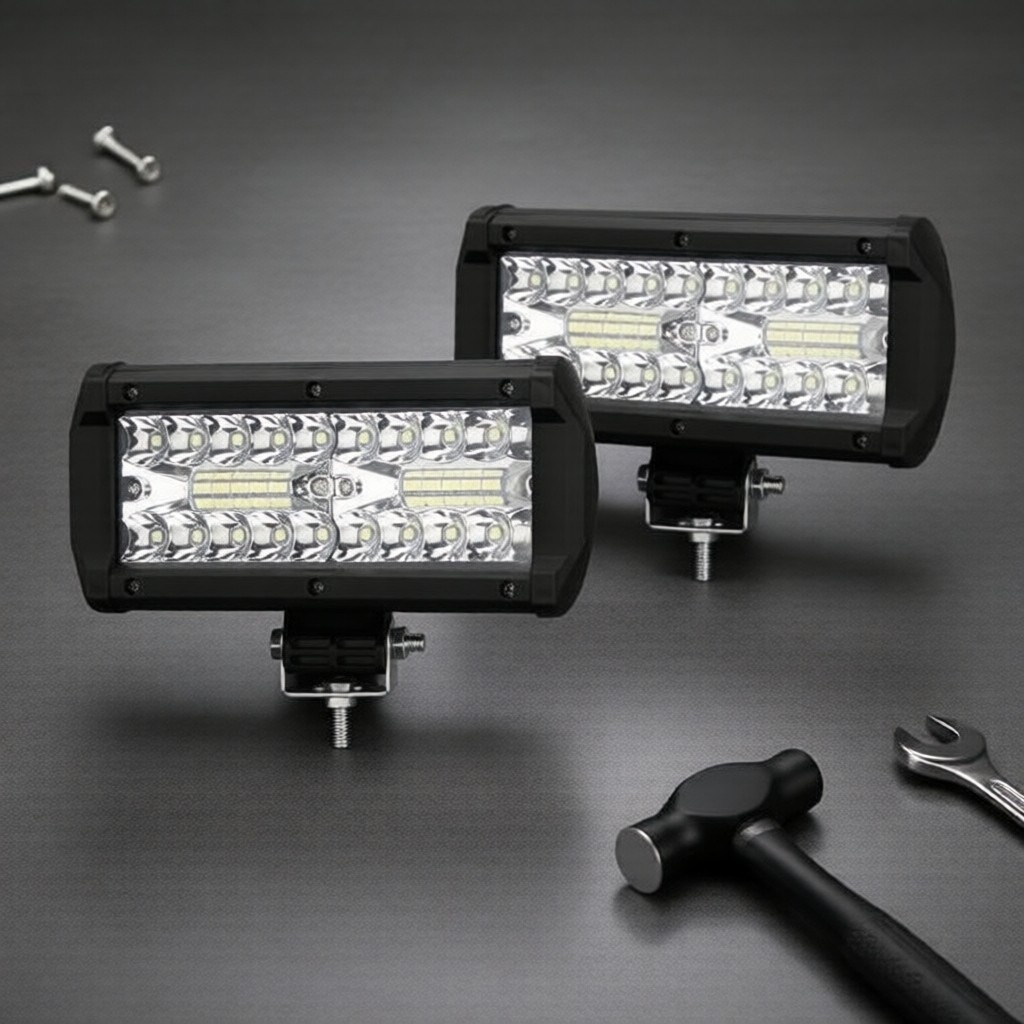 2 peças de barra de LED 12 V 24 V para caminhão, SUV, ATV, UTV 4x4, barcos, uso off-road