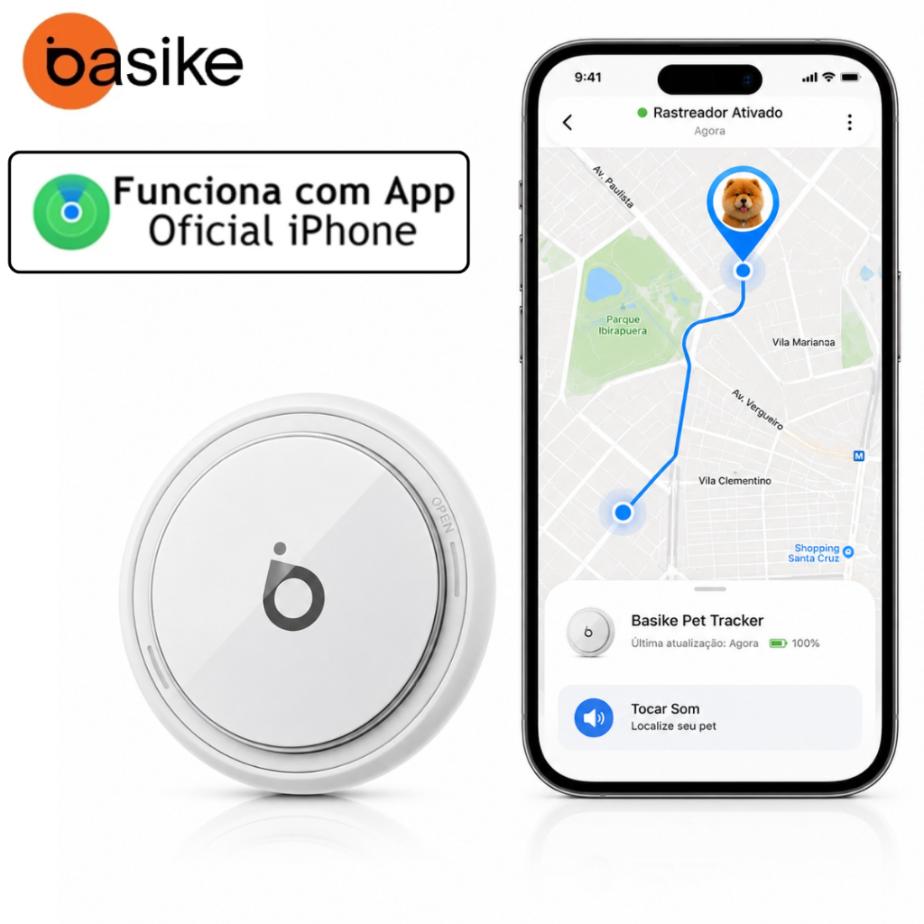 Tag Localizador De Objetos Rastreador Pets, Automovel Basike
