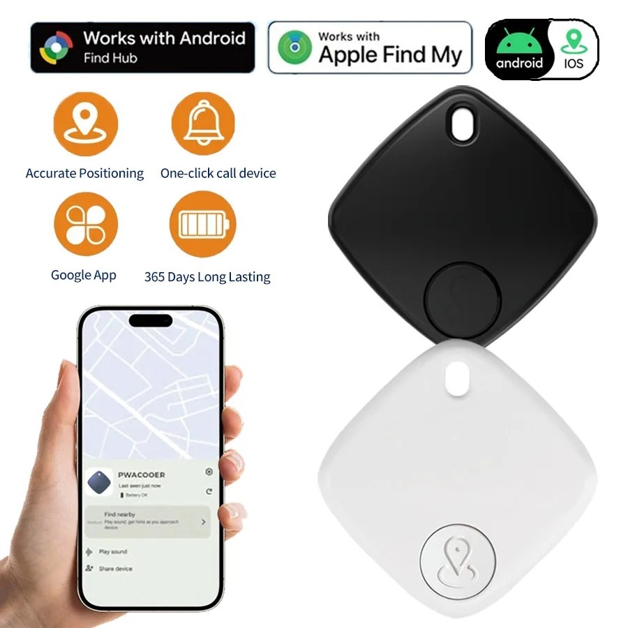 Rastreador Inteligente Compatível App Buscar iOS Anti-Perda Carro Moto Pet Mala Sem Mensalidade Sem Limite de Distância