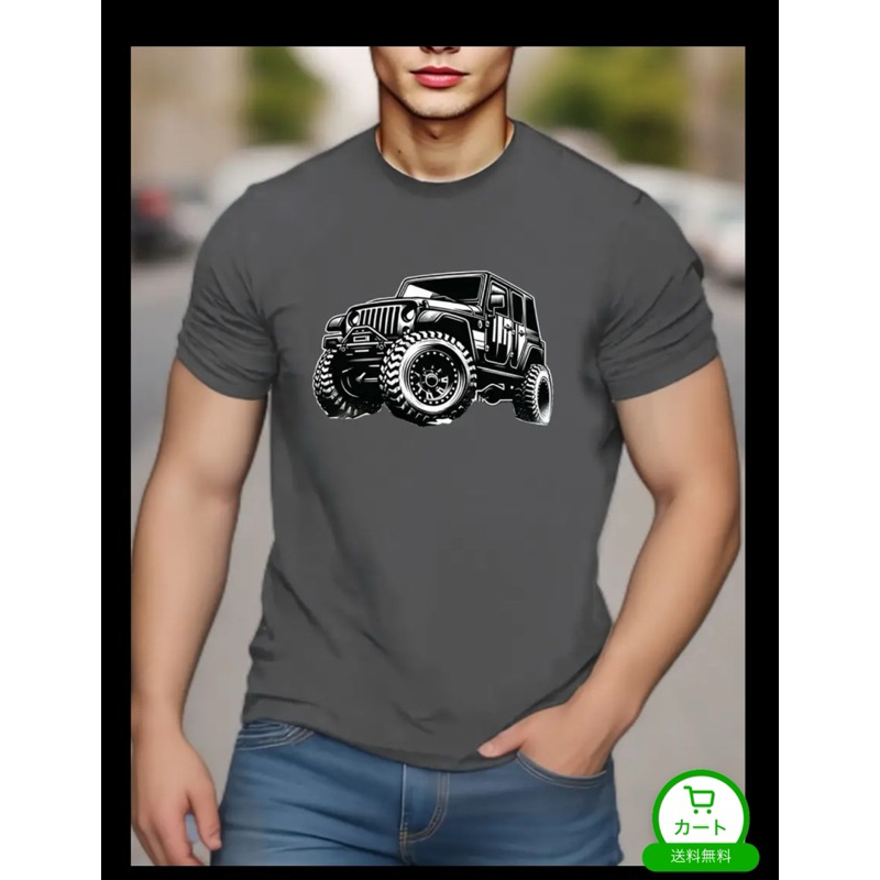 Camiseta Casual Premium Off Road Jeep Truck em algodão