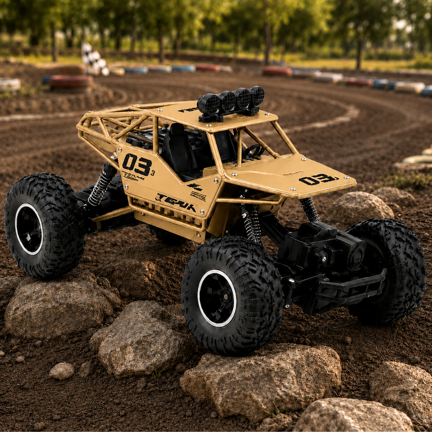 Carro Controle Remoto Recarregável Brinquedo 4x4 Rodas Off Road Monster Truck Presente Menino