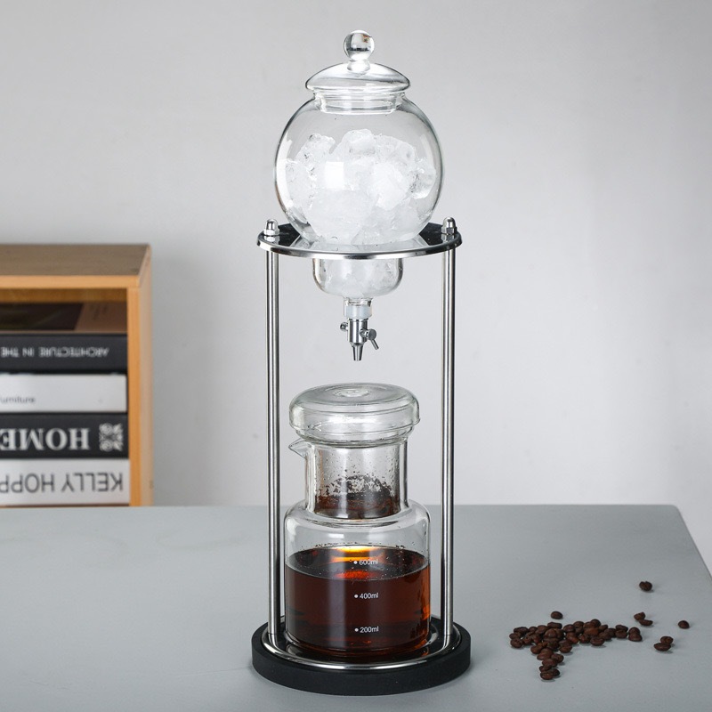 Cafeteira Cold Brew Com Suporte Inox Para Café Gelado Raleo