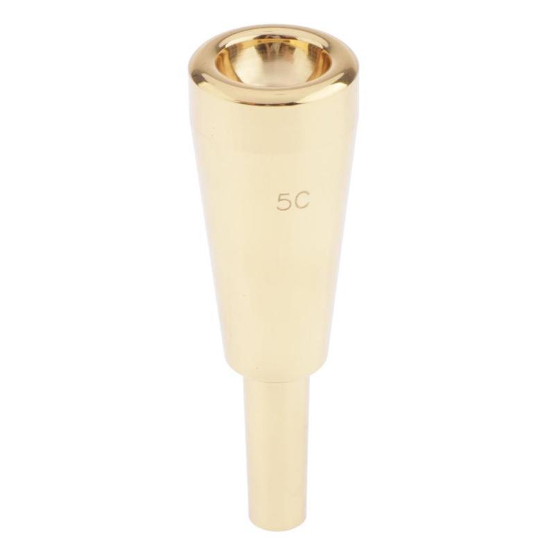 [Fineblue] Bocal De Trompete De Metal Dourado/Prateado , 5C (Acessórios Para Instrumentos Musicais)