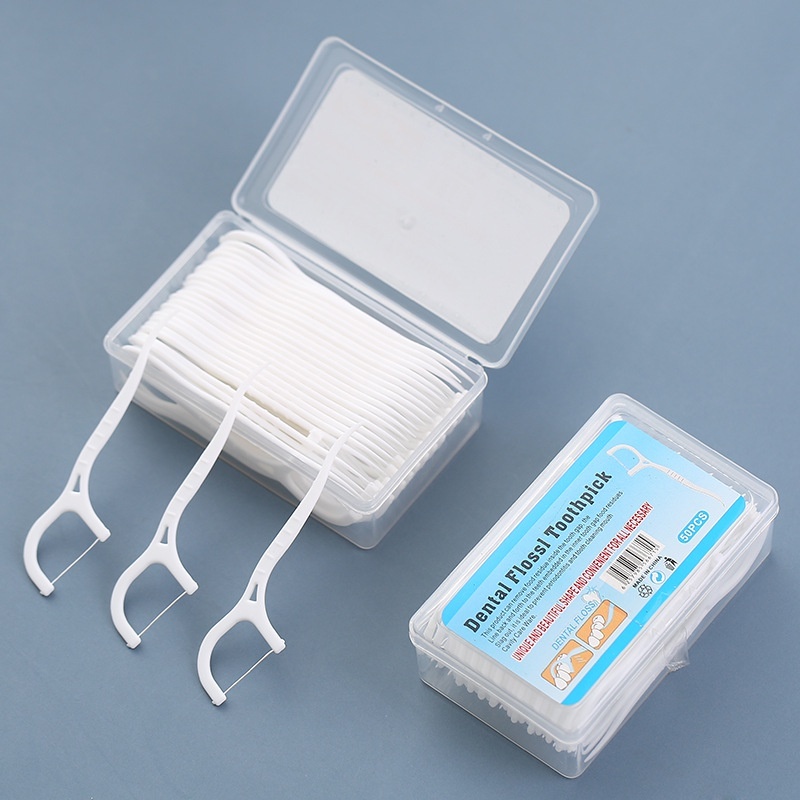 Kit com 50/100/150/200 Unidades de Fio Dental em Formato de Arco Ultra Fino para uma Limpeza Eficaz